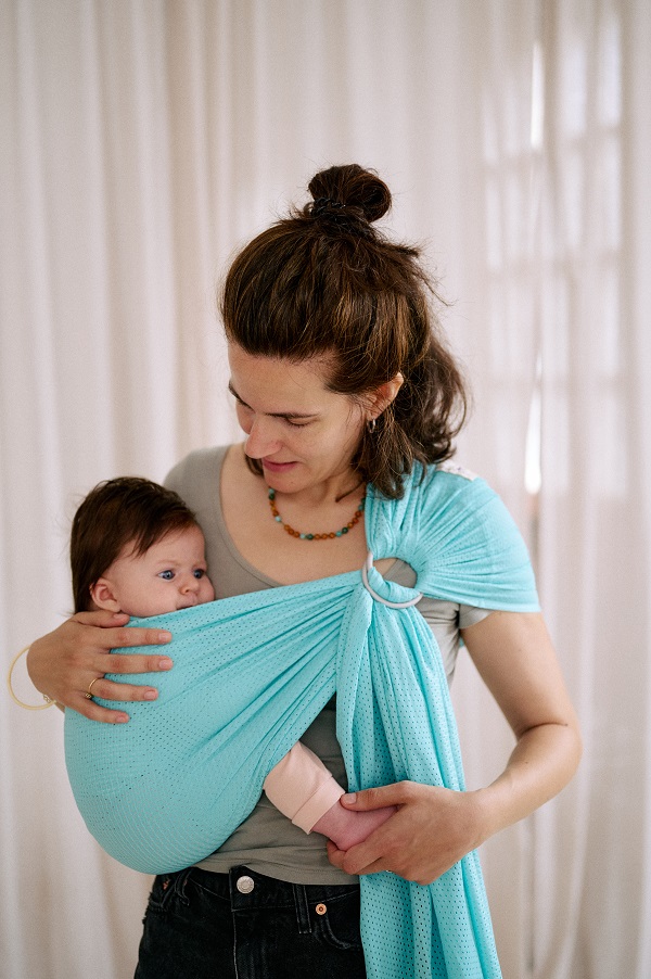 Kangura portabebés Bandolera Portabebé de Agua Momawo Splash Aqua