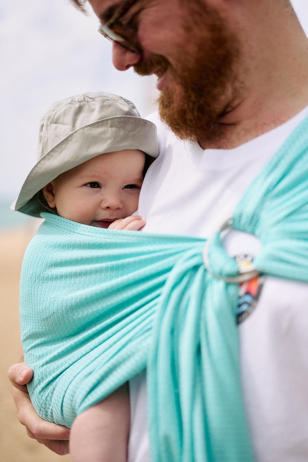 Kangura portabebés Bandolera Portabebé de Agua Momawo Splash Aqua