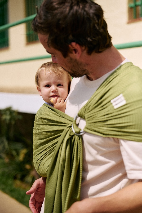 Kangura portabebés Bandolera Portabebé de Agua Momawo Splash Caki