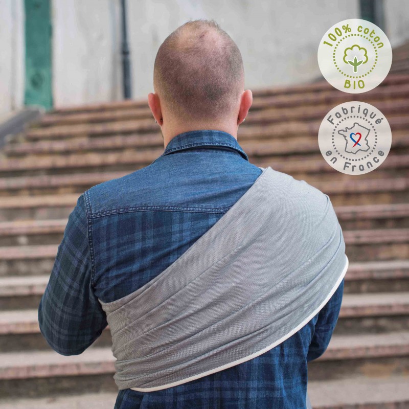 Kangura portabebés Bandolera portabebé Néobulle Néo'Sling Gris Vintage