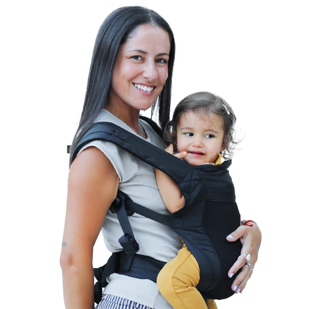 Kangura portabebés Mochila portabebés ultraligera Beco Fly Black