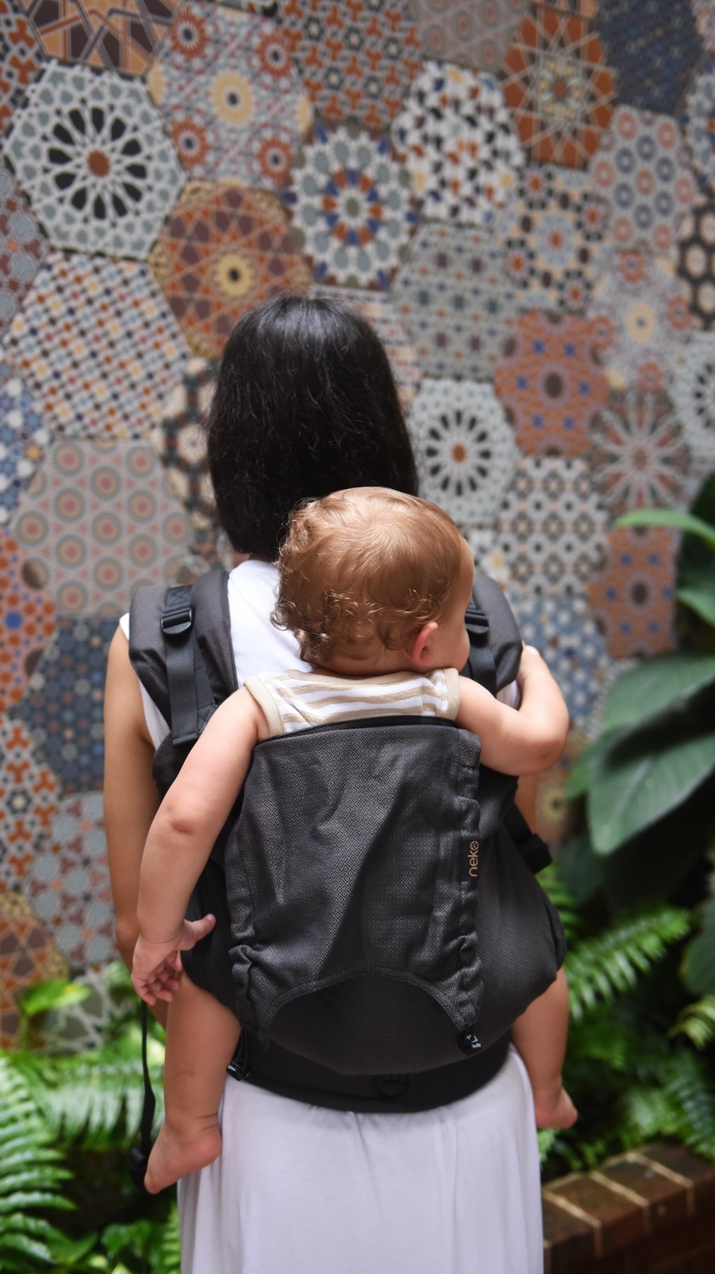 Kangura portabebés Mochila Evolutiva Portabebé Neko Smart Toddler Shadow (Algodón orgánico)