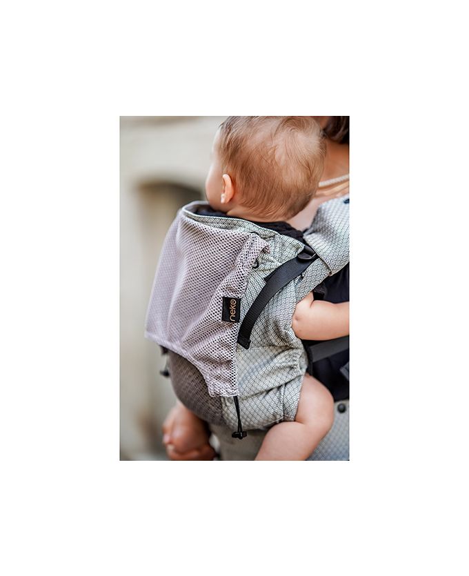 Kangura portabebés Mochila Evolutiva Portabebé Neko Smart Air Baby Grey diamond